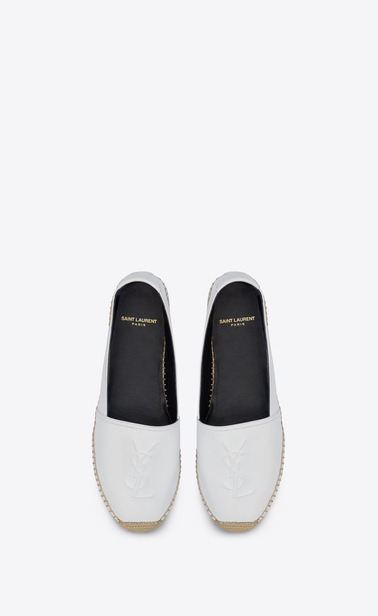 monogram espadrilles in leather